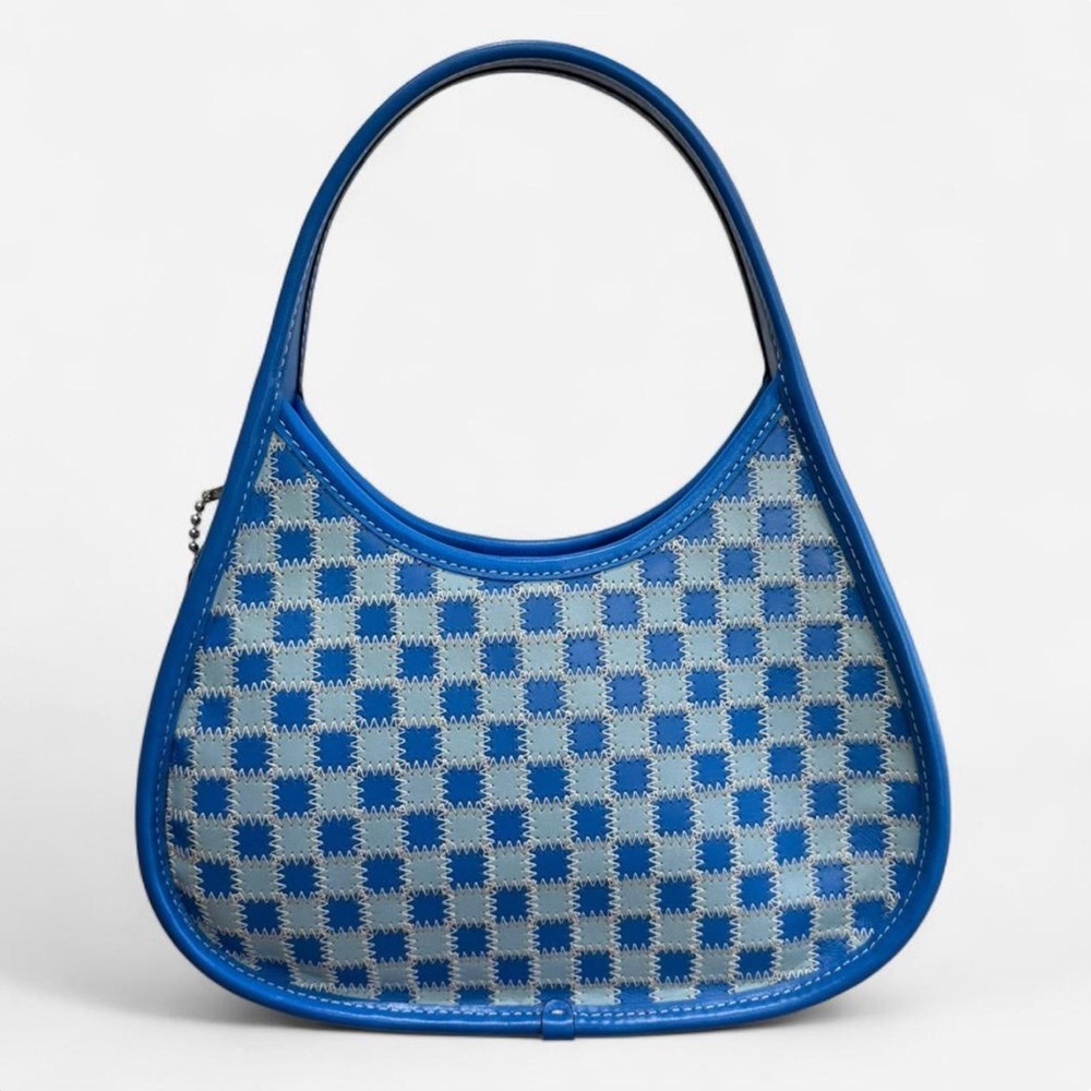 Limited Edition Coachtopia Blue Gingham Patchwork… - image 1